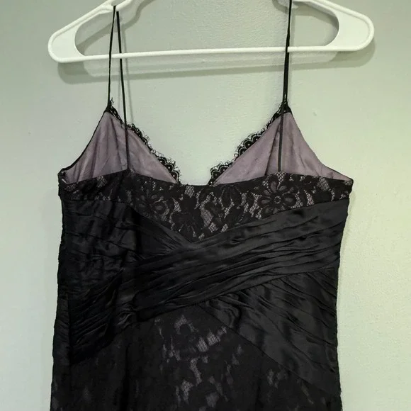 Anne Klein Black Lace Dress Sleeveless Midi Evening Cocktail Party Size 6 - Picture 6 of 7
